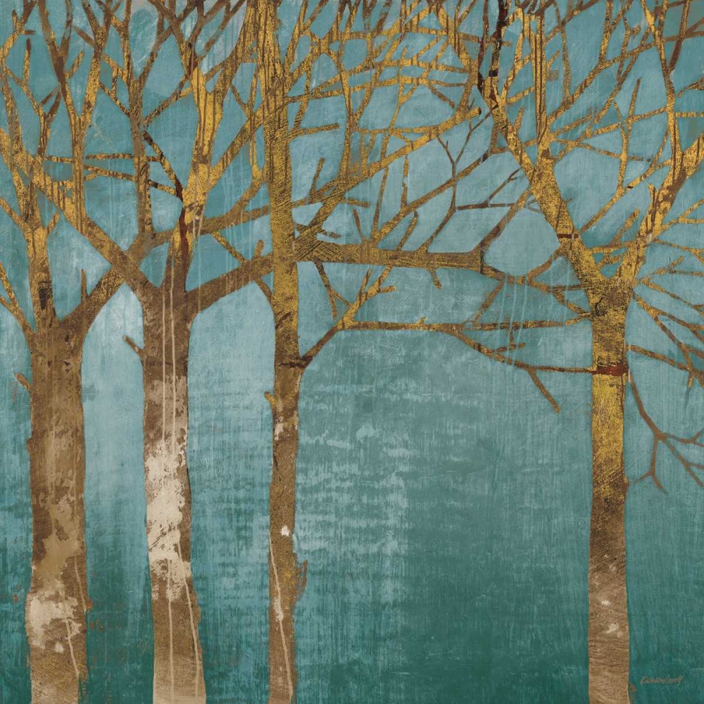 Wall Art Painting id:17739, Name: Golden Day Turquoise, Artist: Lovell, Kathrine