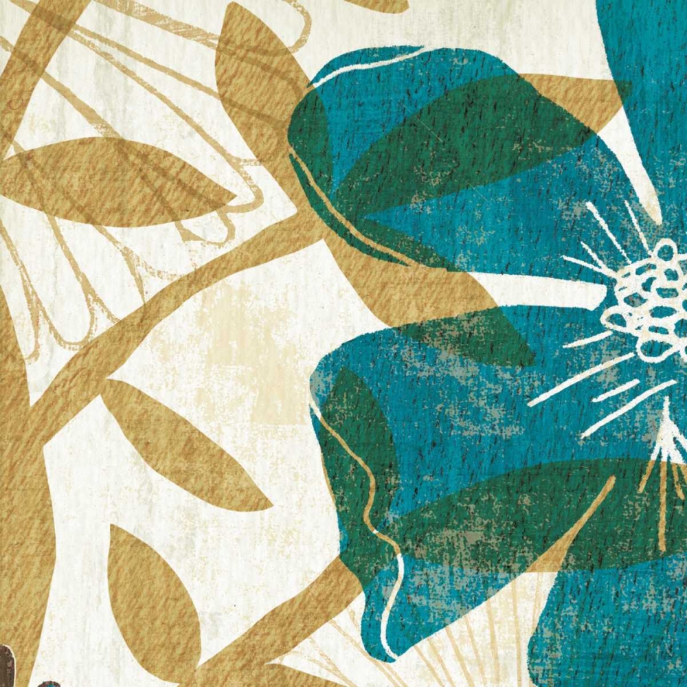 Wall Art Painting id:33496, Name: Floral Burst Square I, Artist: Mullan, Michael