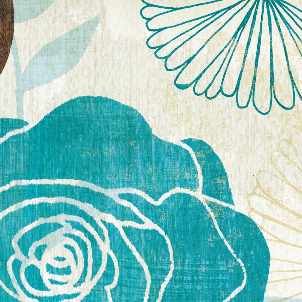 Wall Art Painting id:33497, Name: Floral Burst Square II, Artist: Mullan, Michael