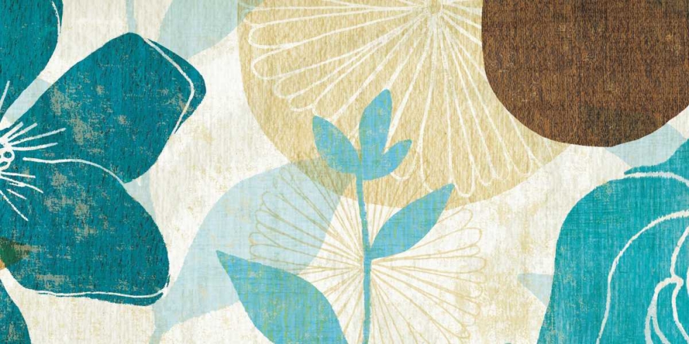 Wall Art Painting id:33498, Name: Floral Burst Panel I, Artist: Mullan, Michael