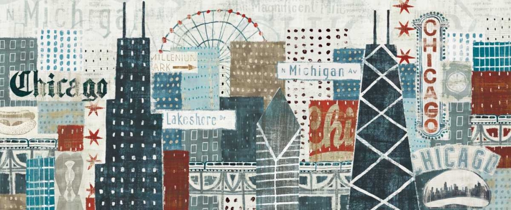 Wall art: Hey Chicago Crop, by Mullan, Michael