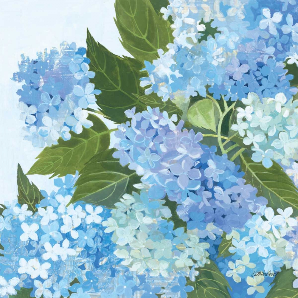 Wall Art Painting id:33507, Name: Decorative Hydrangea I, Artist: Lovell, Kathrine