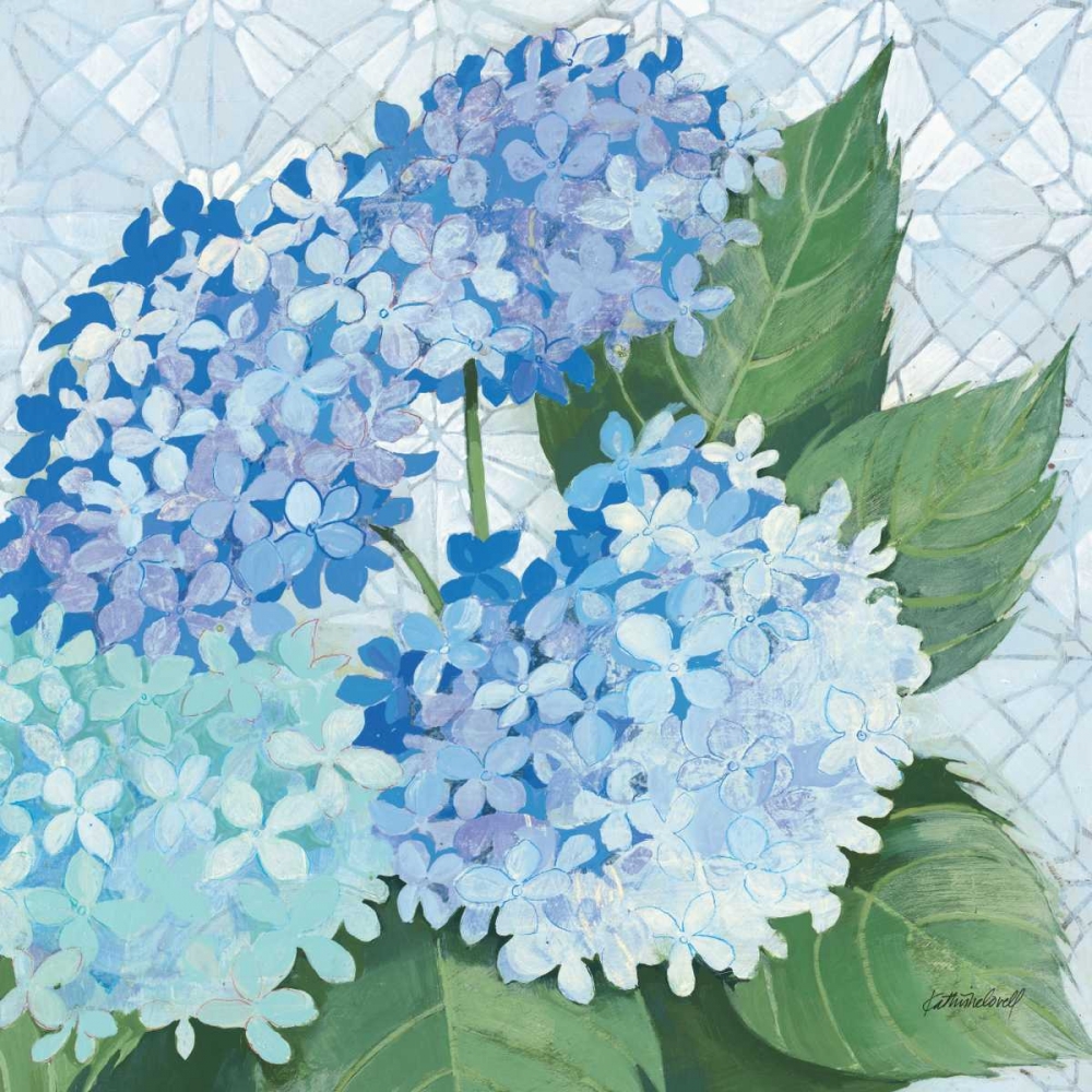 Wall Art Painting id:33508, Name: Decorative Hydrangea II, Artist: Lovell, Kathrine
