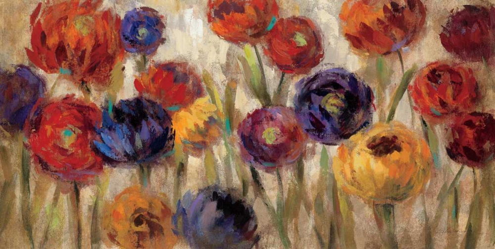 Wall Art Painting id:17428, Name: Asters and Mums, Artist: Vassileva, Silvia