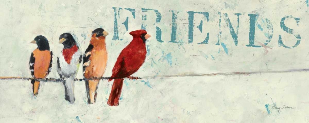 Wall Art Painting id:33539, Name: The Usual Suspects Panel IV - friends, Artist: Tillmon, Avery