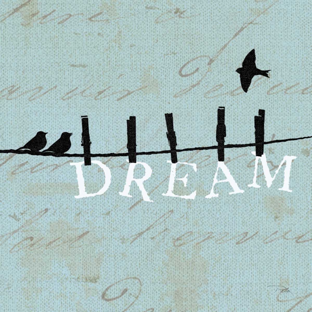 Wall Art Painting id:33546, Name: Birds on a Wire Square - Dream, Artist: Pelletier, Alain