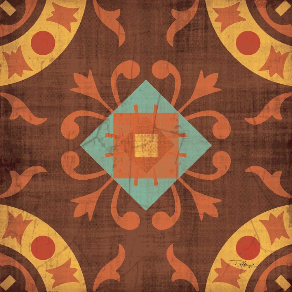 Wall Art Painting id:33584, Name: From India Square III, Artist: Pela Studio