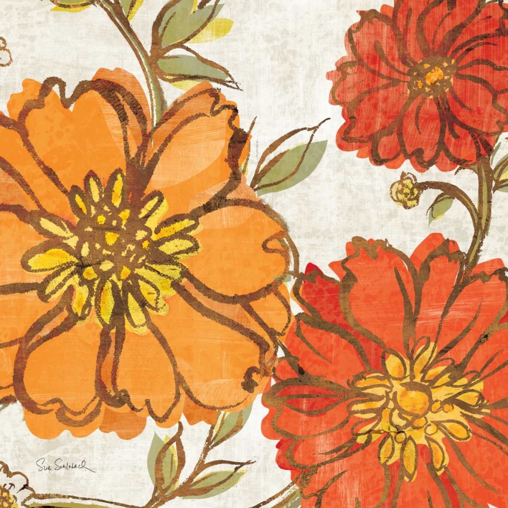 Wall Art Painting id:33597, Name: Tangerine Square I, Artist: Schlabach, Sue