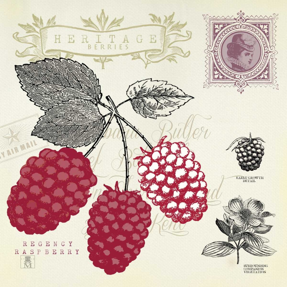 Wall art: Raspberry Notes, by Studio Mousseau