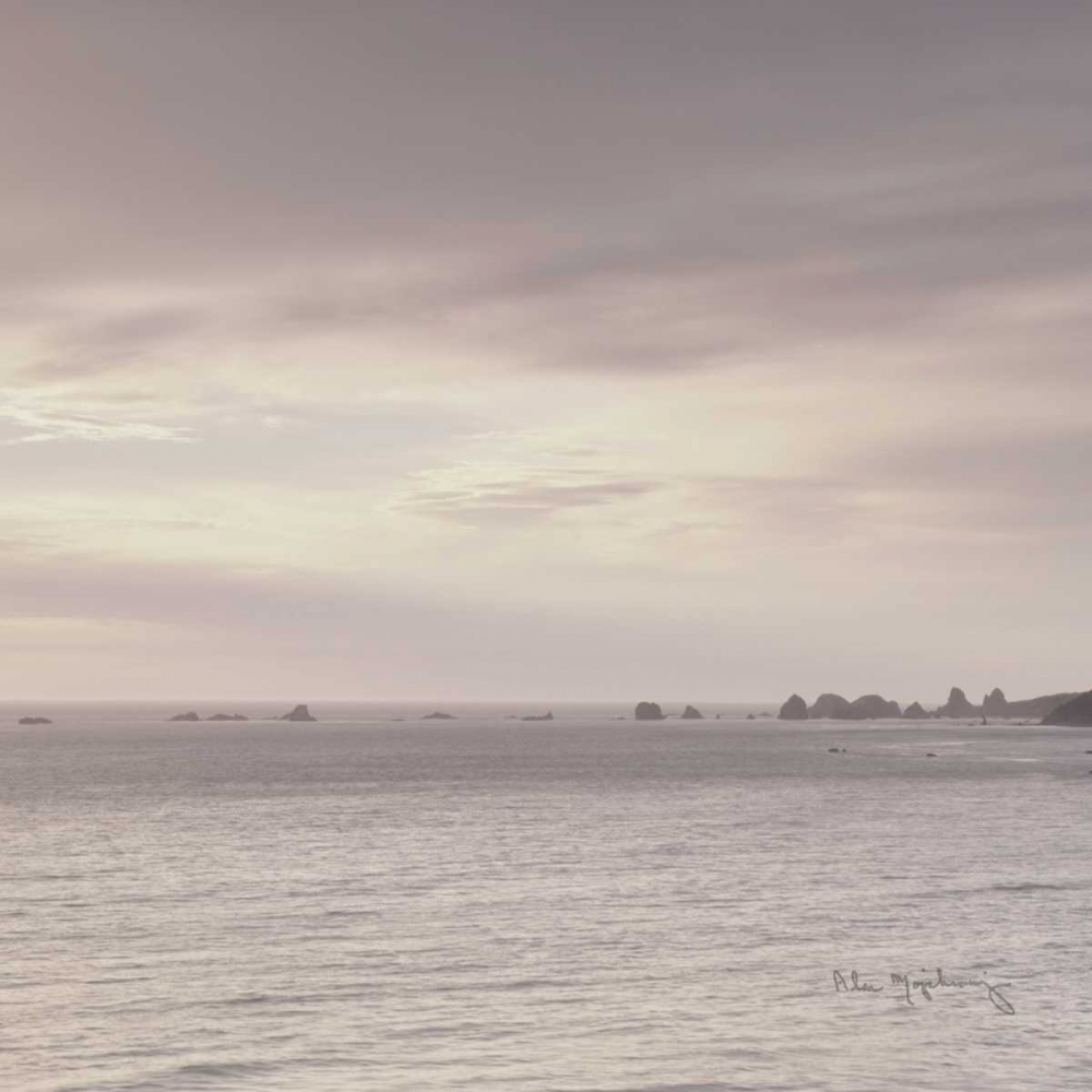 Art Print: Shoreline Triptych Center