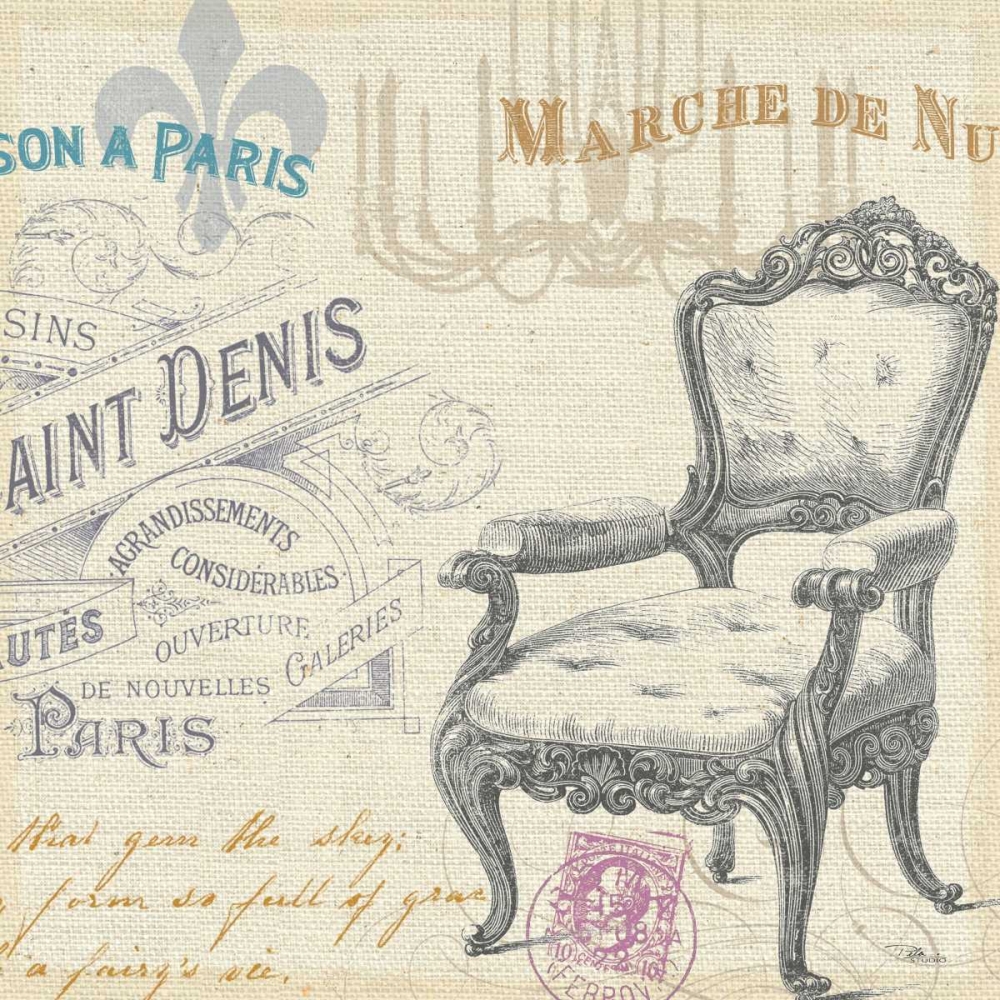 Wall Art Painting id:33796, Name: Victorian Vintage IV, Artist: Pela Studio