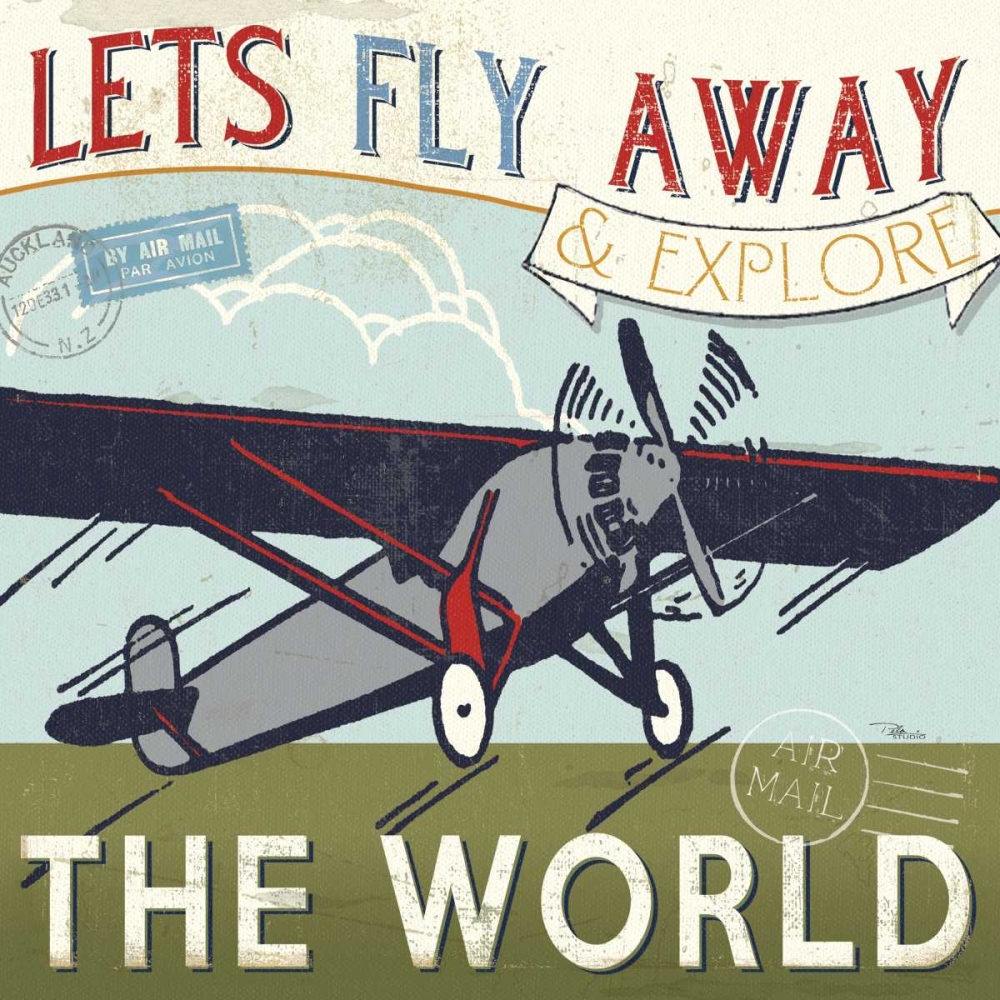 Wall art: Lets Travel II, by Pela Studio