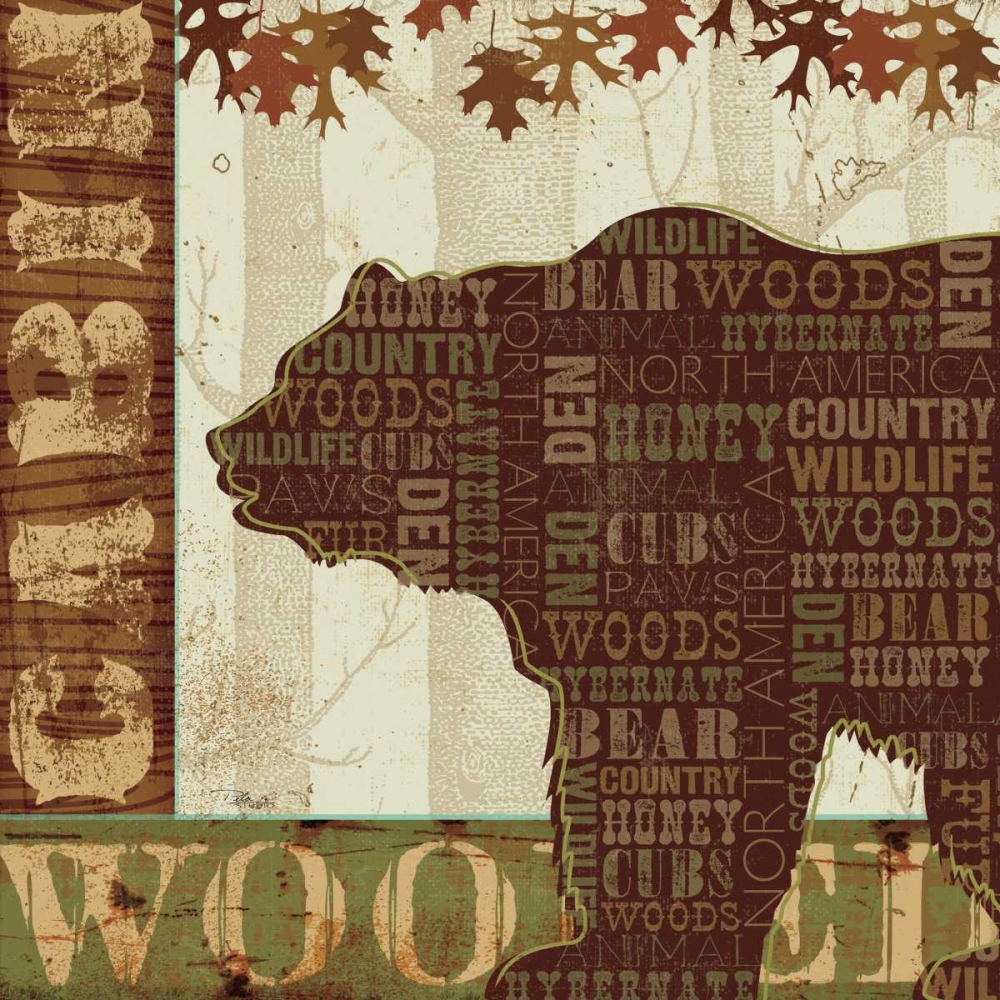 Wall Art Painting id:33670, Name: Woodland Words II, Artist: Pela Studio