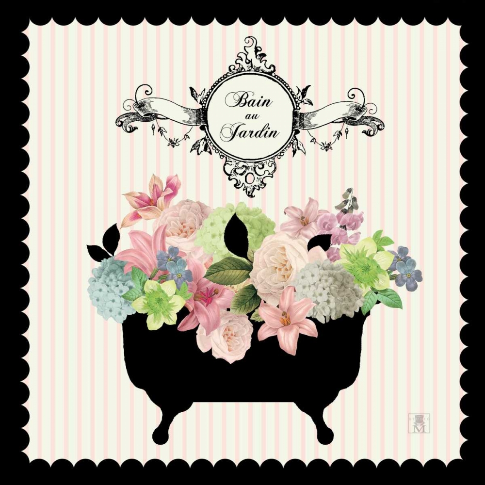 Wall Art Painting id:17104, Name: Bain du Jardin I, Artist: Studio Mousseau