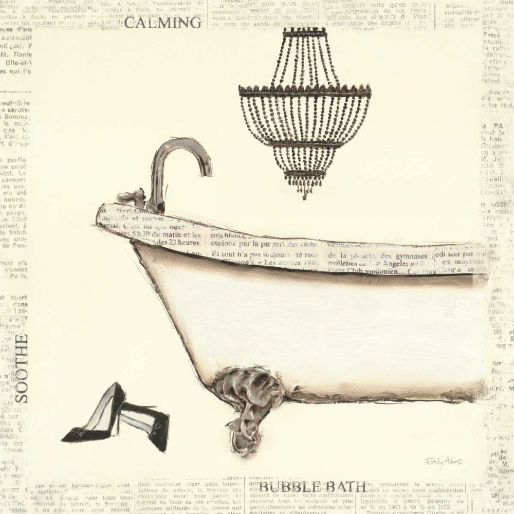 Art Print: Emilys Boudoir  I  Bath