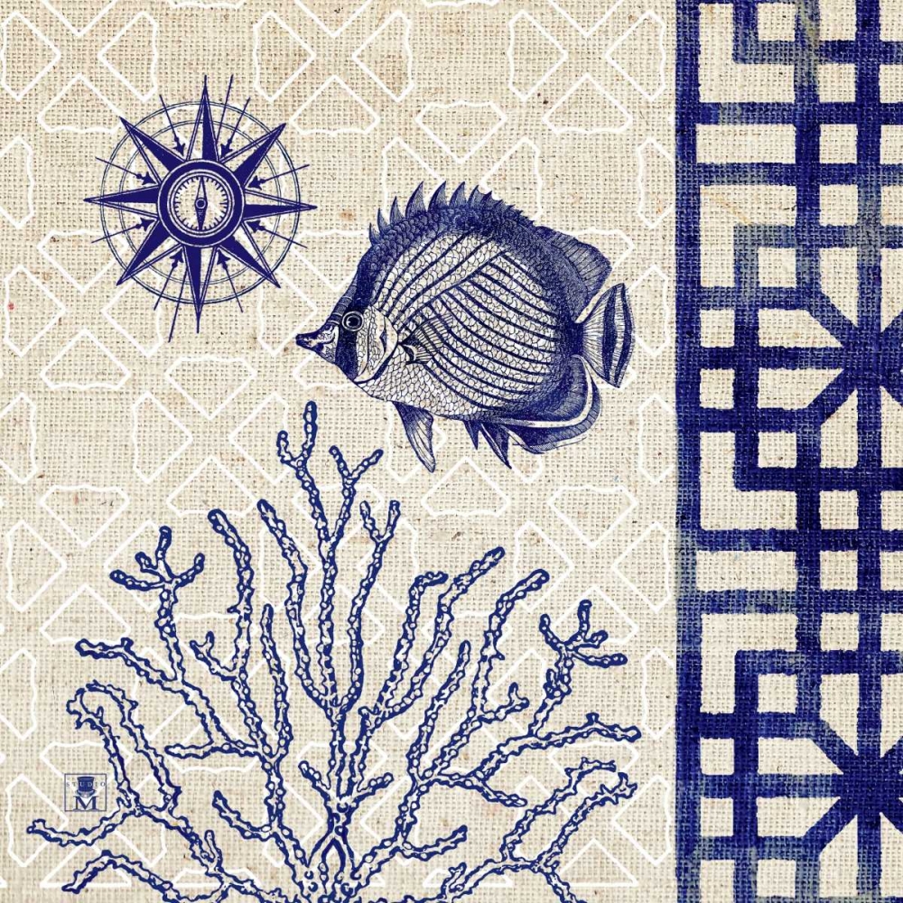 Wall Art Painting id:17128, Name: Sea Shore Square II, Artist: Studio Mousseau