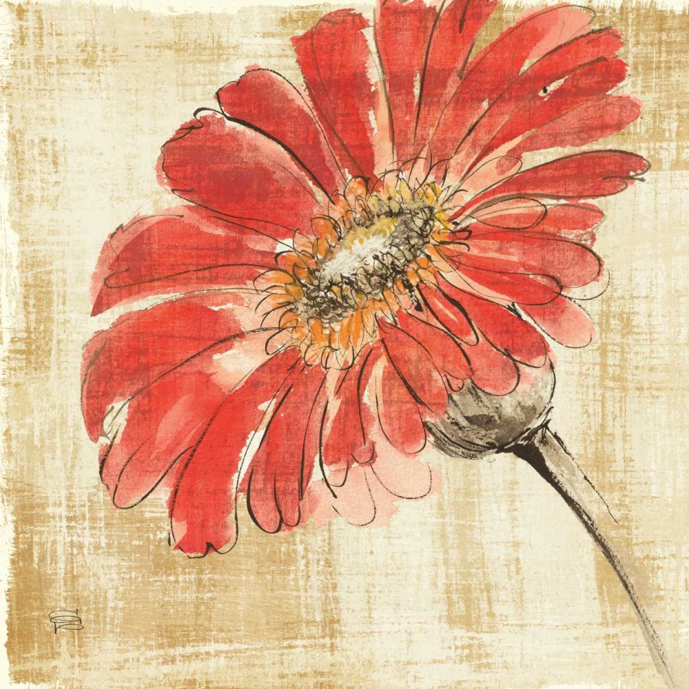 Wall Art Painting id:33721, Name: Tangerine and Grey II, Artist: Paschke, Chris