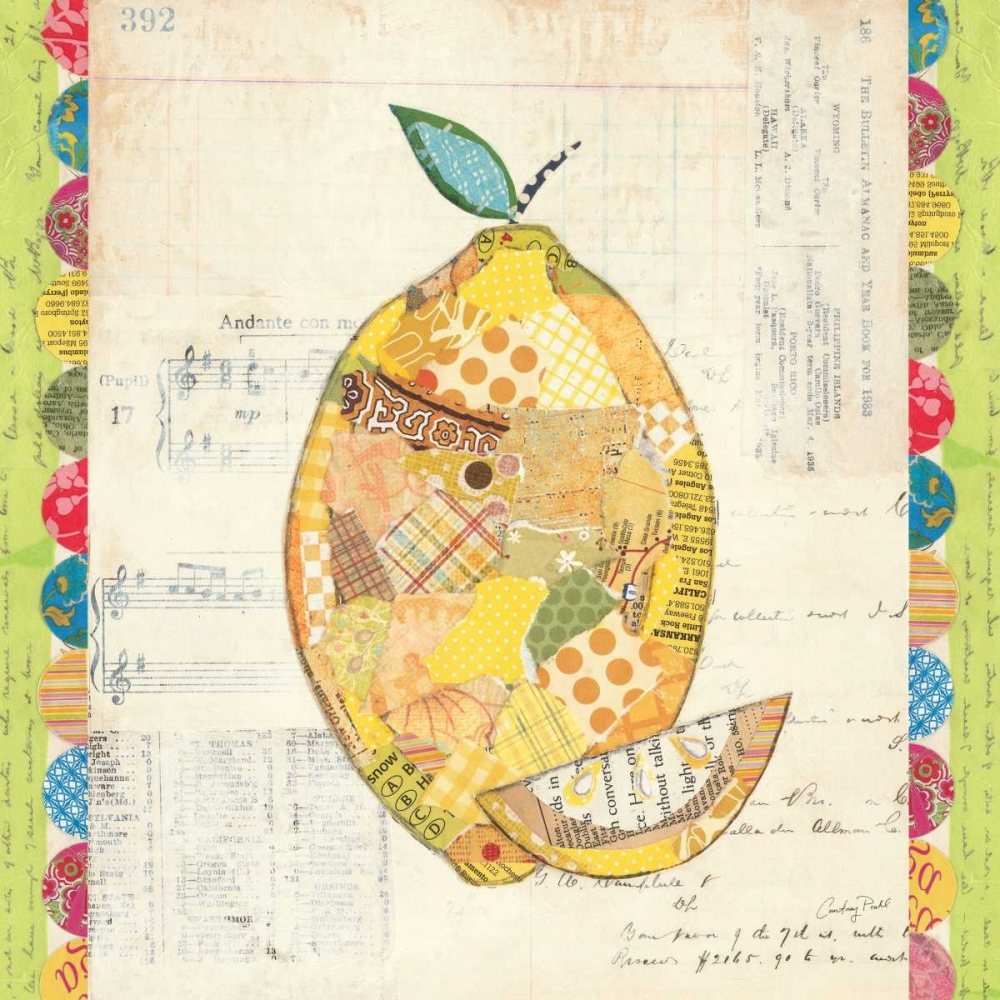 Wall Art Painting id:17795, Name: Fruit Collage II - Lemon, Artist: Prahl, Courtney