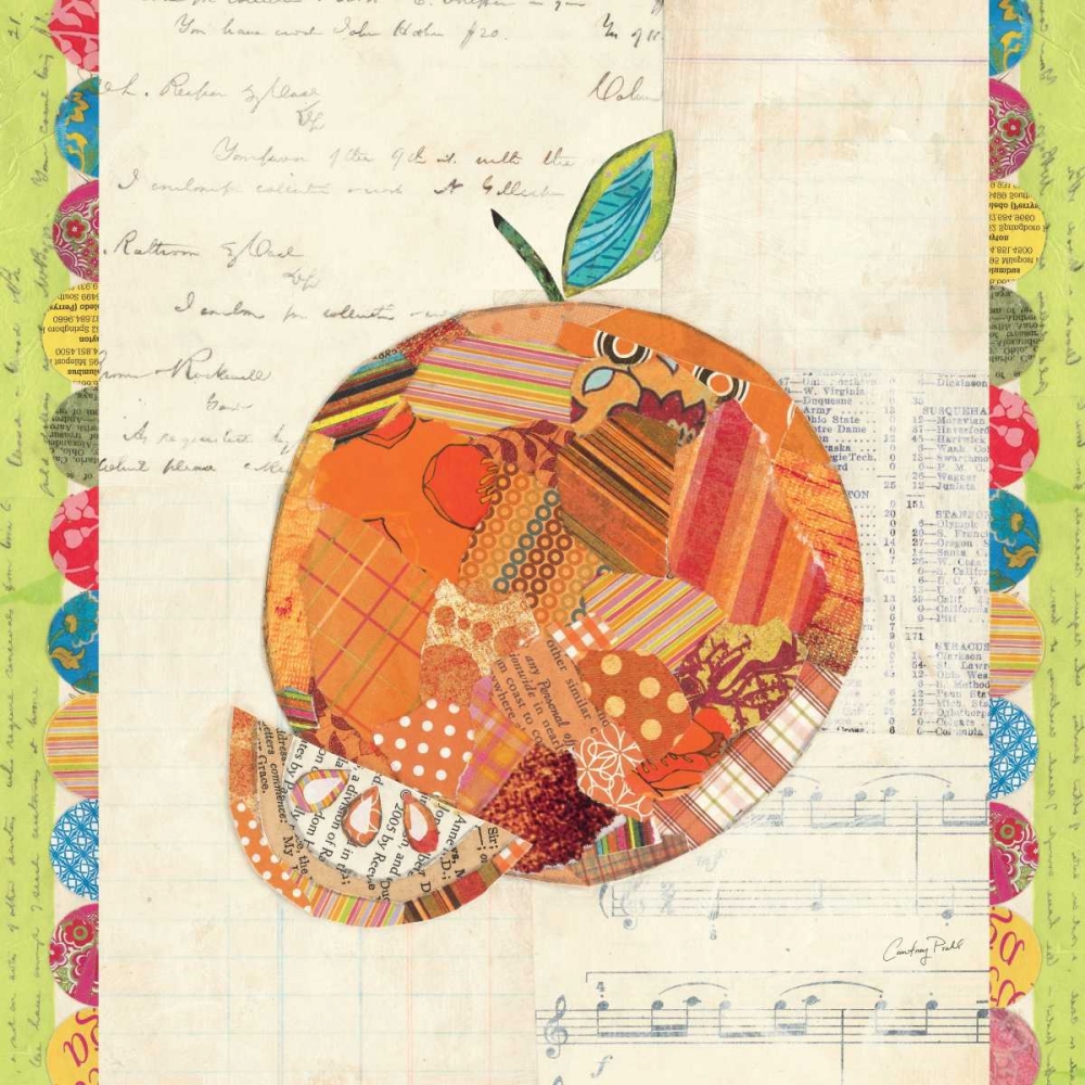 Wall Art Painting id:17852, Name: Fruit Collage IV - Orange, Artist: Prahl, Courtney