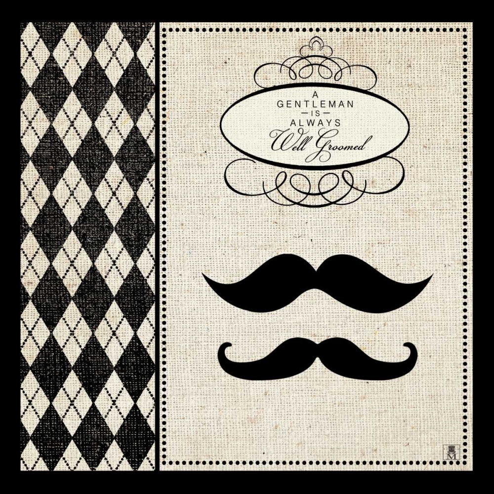 Wall Art Painting id:17124, Name: Gentleman II, Artist: Studio Mousseau