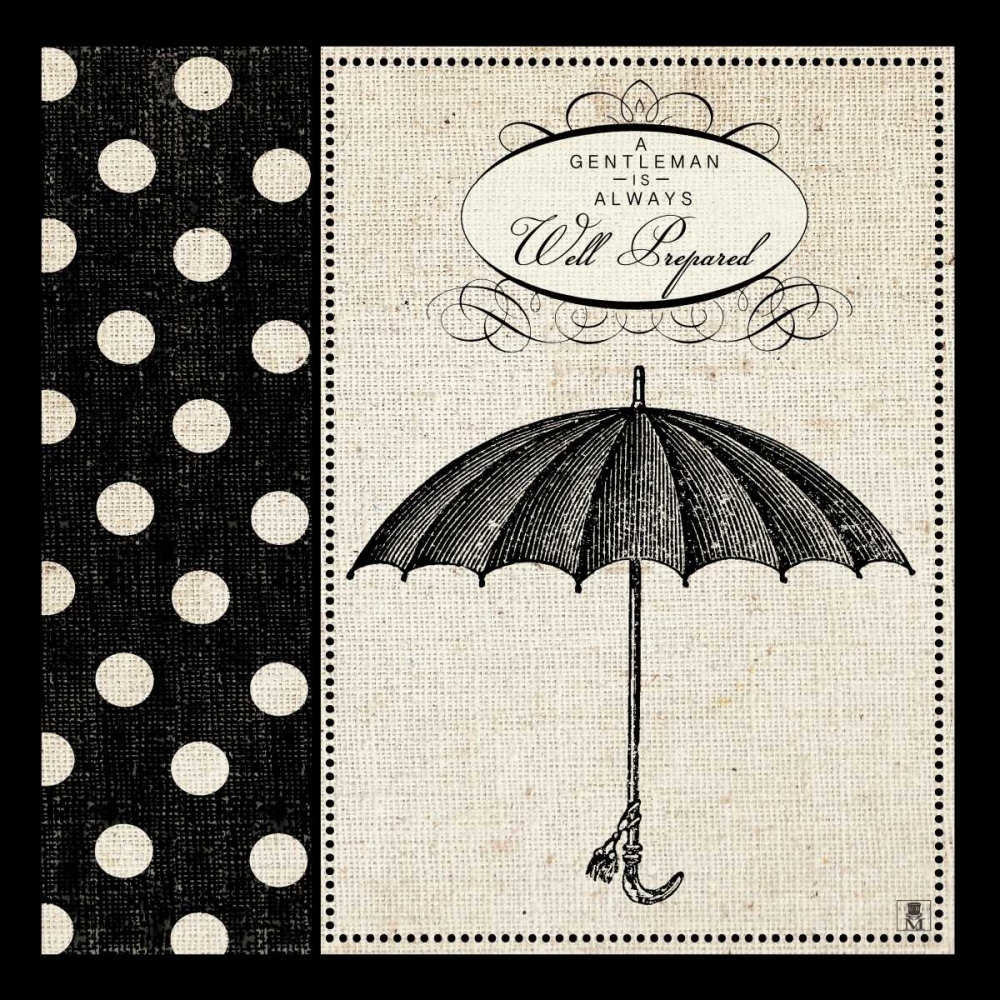 Wall Art Painting id:17285, Name: Gentleman III, Artist: Studio Mousseau