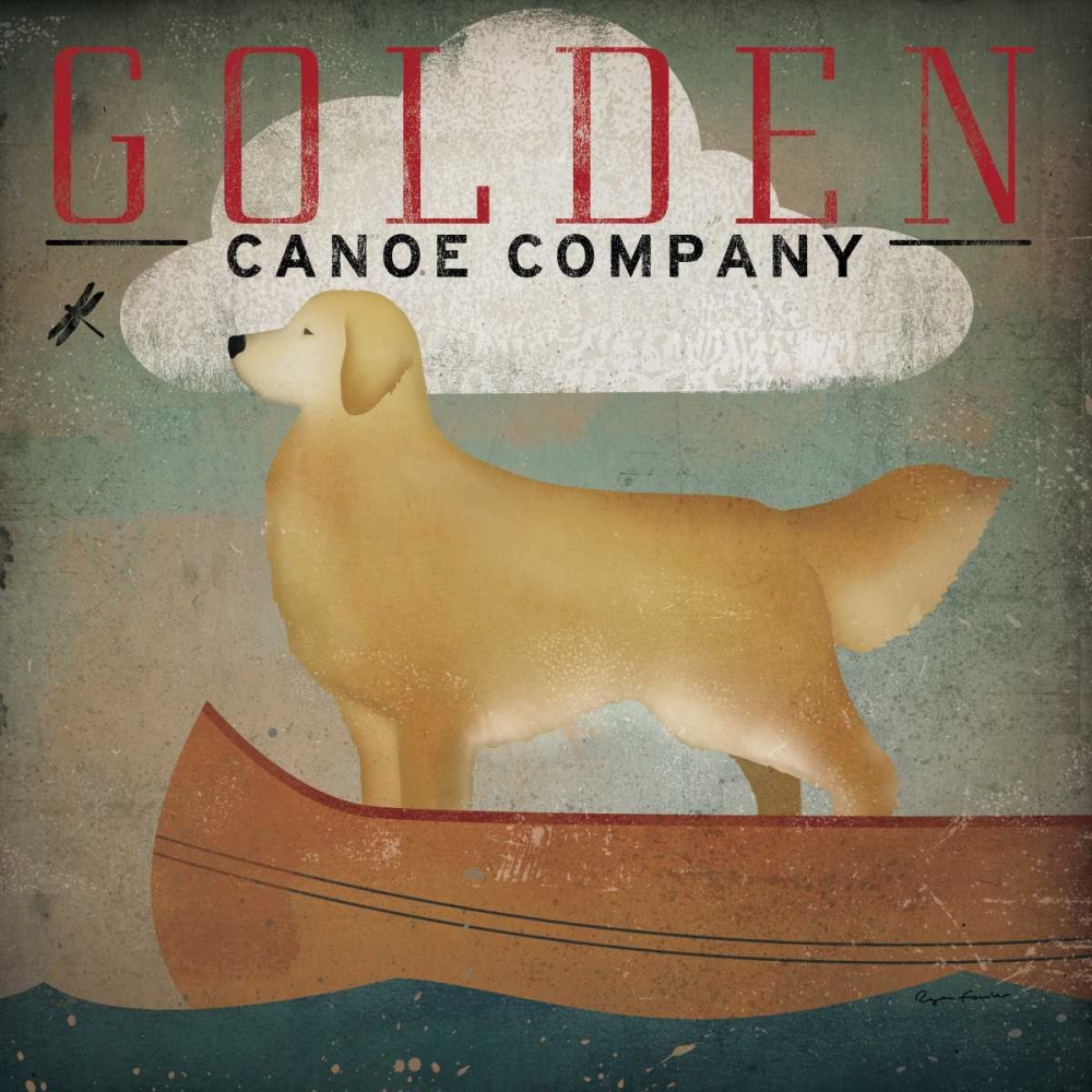 Wall Art Painting id:17683, Name: Golden Dog Canoe Co, Artist: Fowler, Ryan