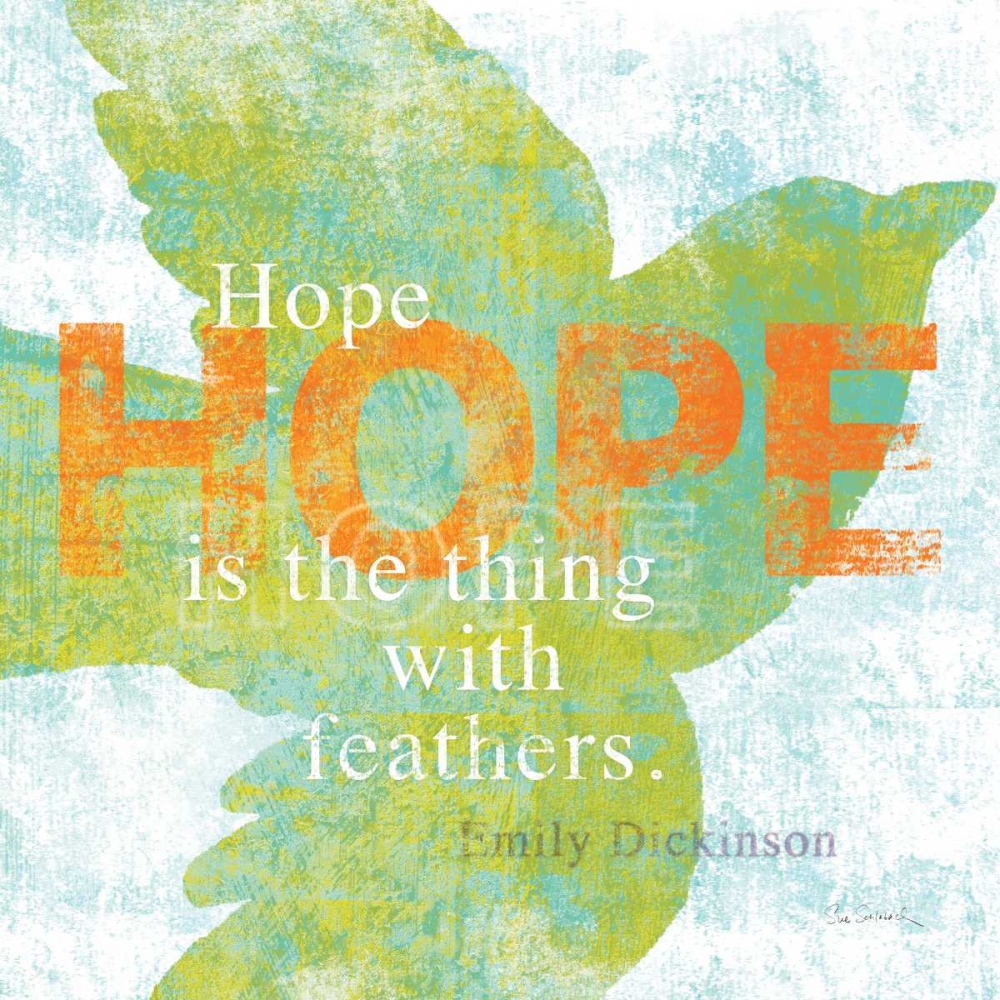 Wall Art Painting id:28006, Name: Letterpress Hope, Artist: Schlabach, Sue