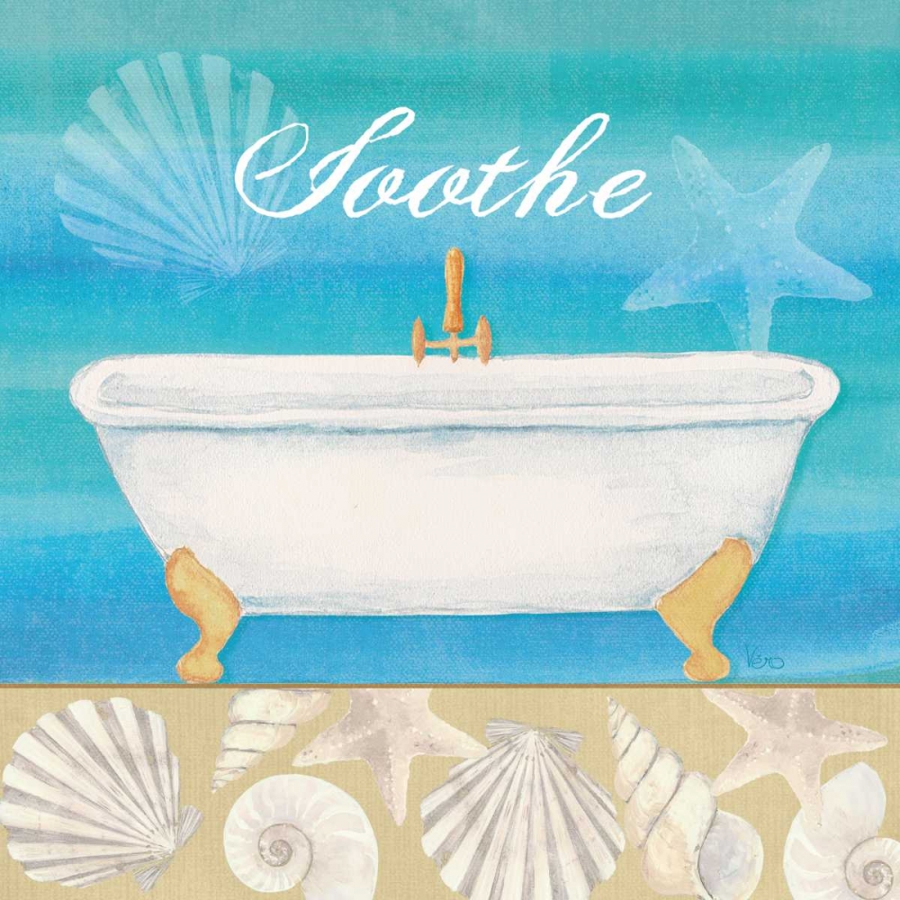 Wall Art Painting id:33869, Name: Seashells Bath II, Artist: Charron, Veronique