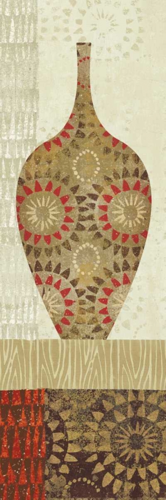 Wall Art Painting id:17406, Name: Spice Stripe Vessels Panel III, Artist: Wild Apple Portfolio