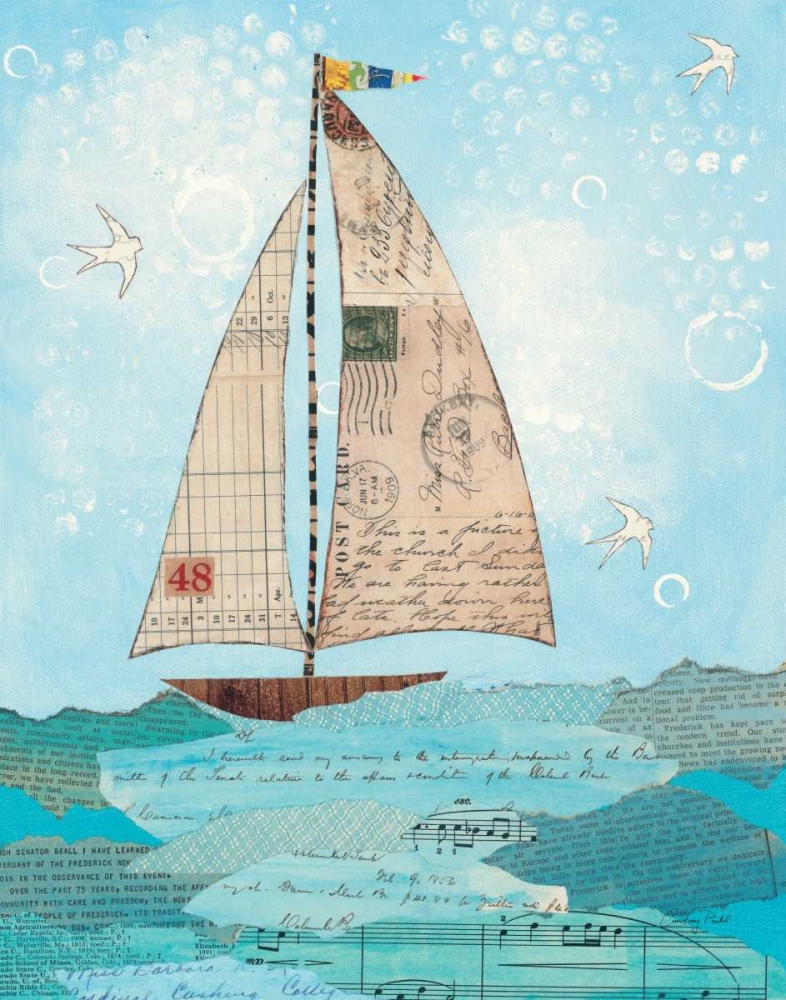 Wall Art Painting id:17307, Name: Coastal Notes I, Artist: Prahl, Courtney