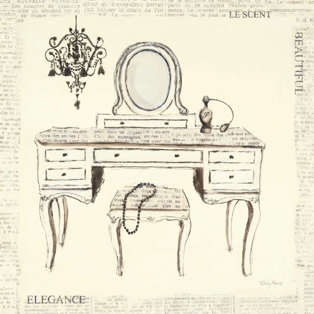 Art Print: Emilys Boudoir III