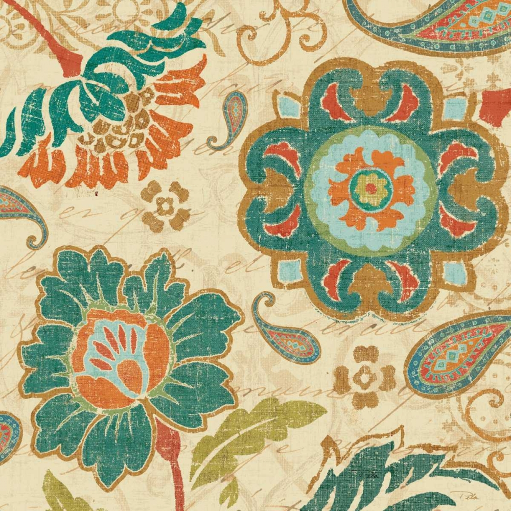 Art Print: Fall Paisley III