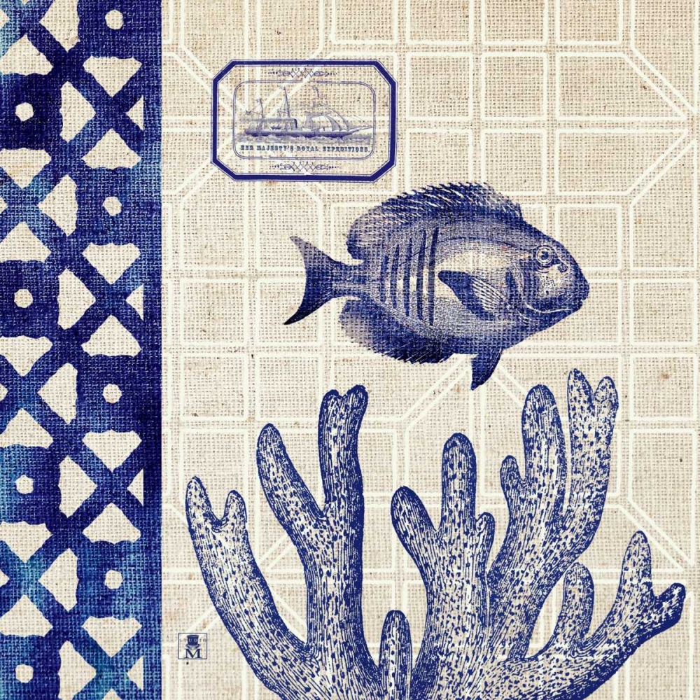 Art Print: Sea Shore Square I