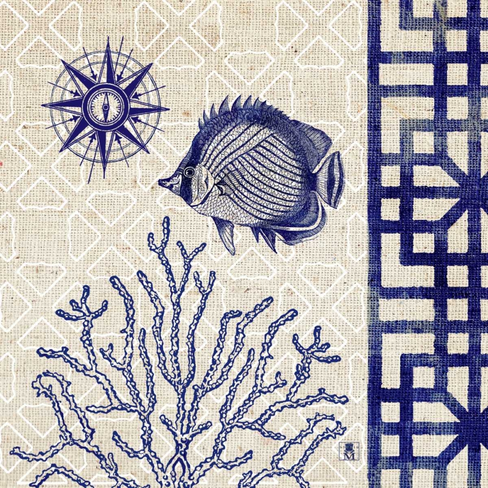 Art Print: Sea Shore Square II