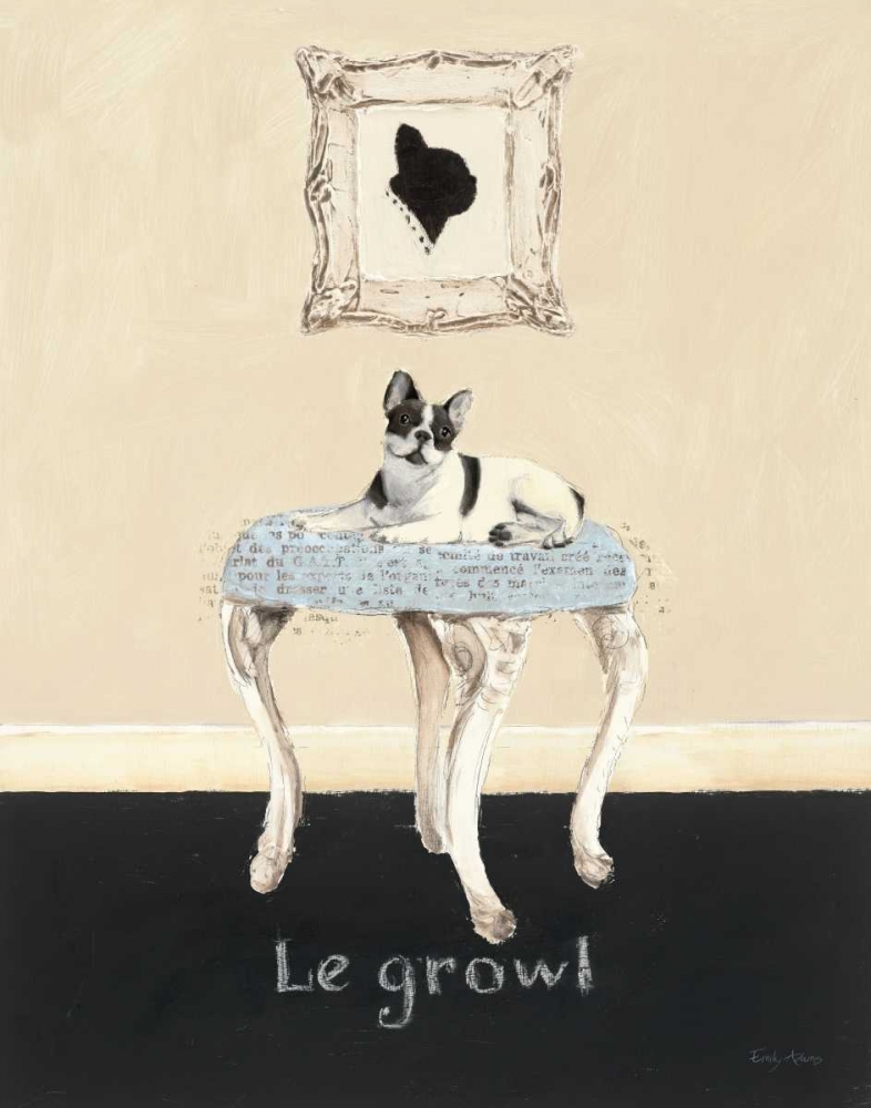 Wall Art Painting id:17431, Name: Le Growl, Artist: Adams, Emily