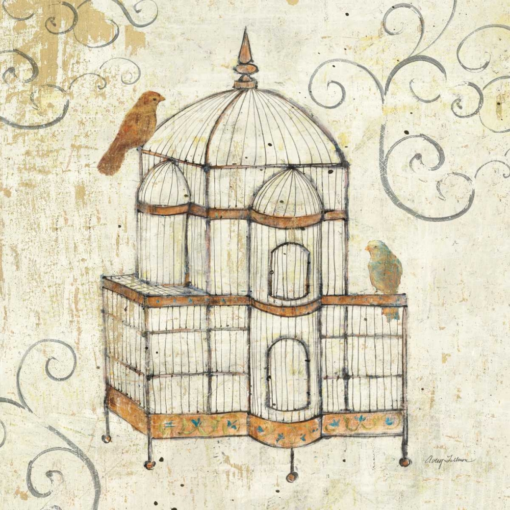Wall Art Painting id:33935, Name: Bird Cage I, Artist: Tillmon, Avery