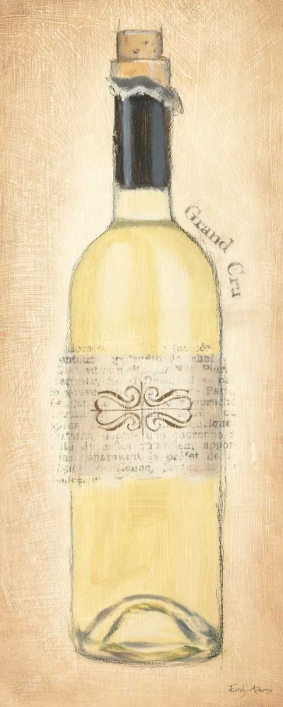 Art Print: Grand Cru Blanc Bottle
