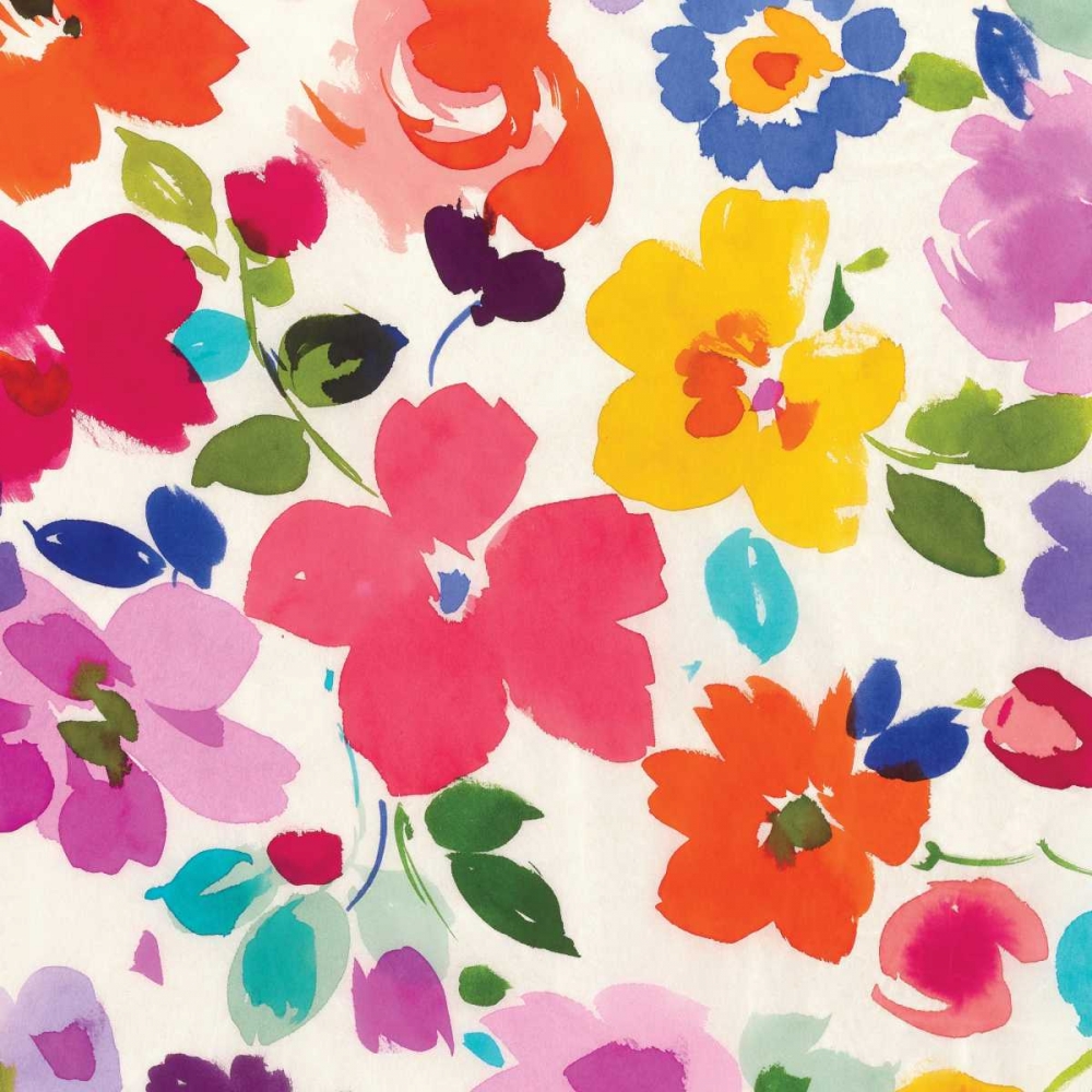 Wall Art Painting id:33961, Name: Bright Florals III, Artist: Wild Apple Portfolio