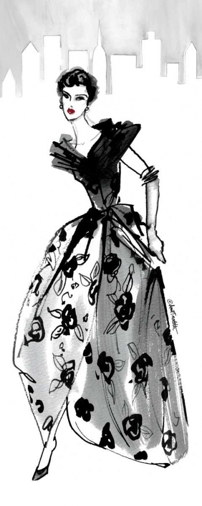 Wall Art Painting id:17597, Name: Fifties Fashion II with Red, Artist: Tavoletti, Anne