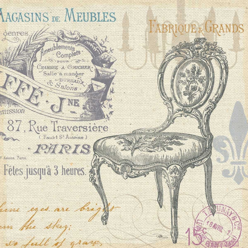 Wall Art Painting id:33989, Name: Victorian Vintage II, Artist: Pela Studio