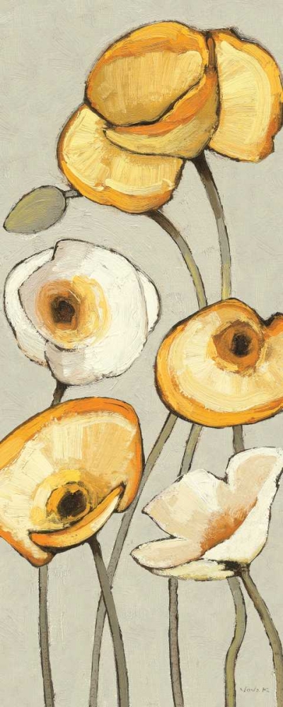 Wall Art Painting id:34009, Name: Jaune Gris Panel I, Artist: Novak, Shirley
