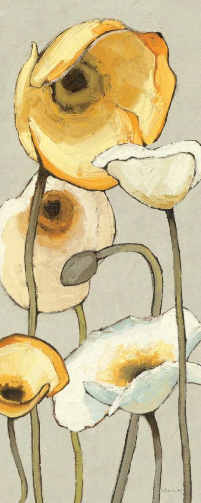 Wall Art Painting id:34010, Name: Jaune Gris Panel II, Artist: Novak, Shirley