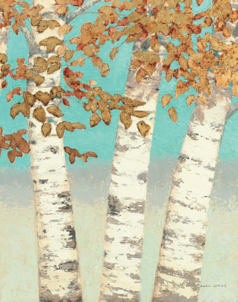 Wall Art Painting id:17708, Name: Golden Birches III, Artist: Wiens, James