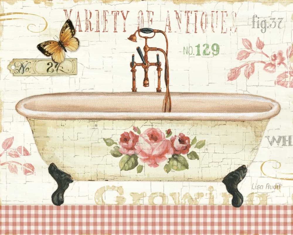 Wall Art Painting id:28043, Name: Rose Garden III no Border, Artist: Audit, Lisa