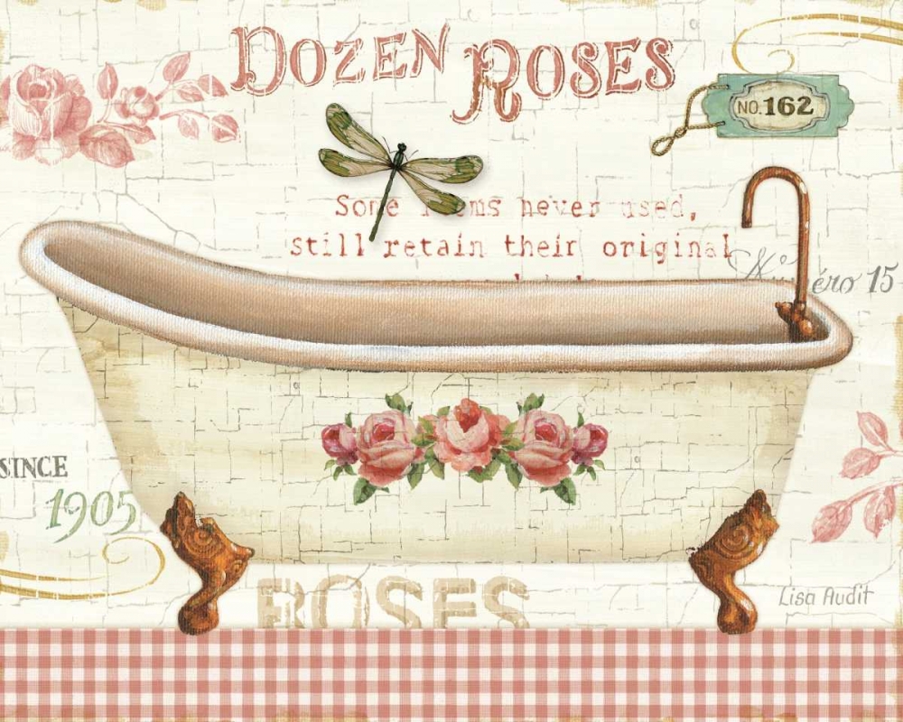 Wall Art Painting id:28044, Name: Rose Garden IV no Border, Artist: Audit, Lisa