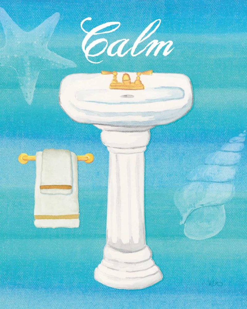 Wall Art Painting id:17589, Name: Seashells Spa I  No Border, Artist: Charron, Veronique