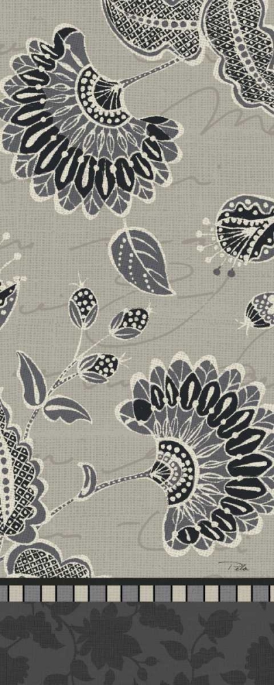 Art Print: Garden Drawings Dark IV