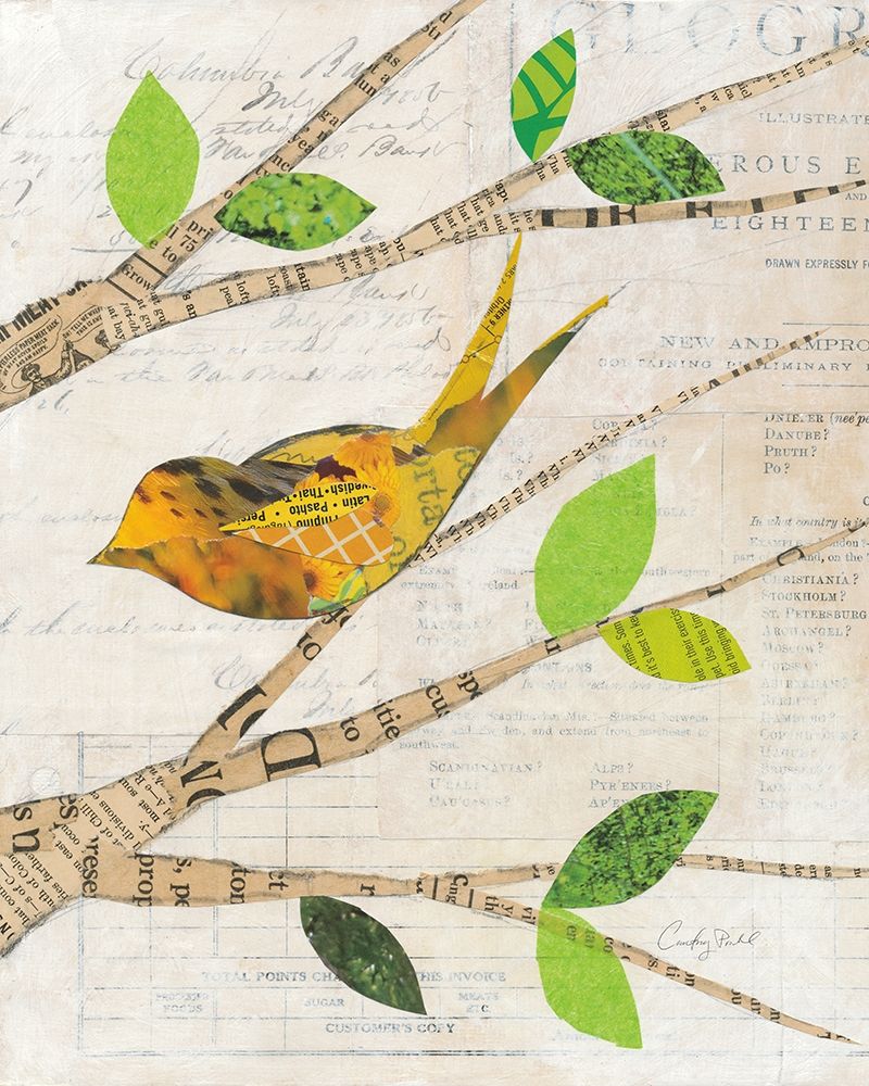 Wall Art Painting id:411699, Name: Birds in Spring II, Artist: Prahl, Courtney