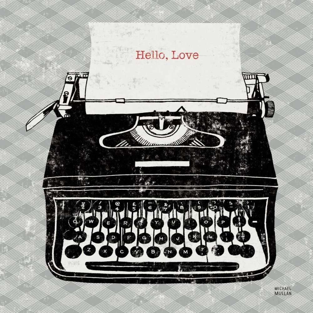 Wall Art Painting id:17818, Name: Vintage Analog Typewriter, Artist: Mullan, Michael