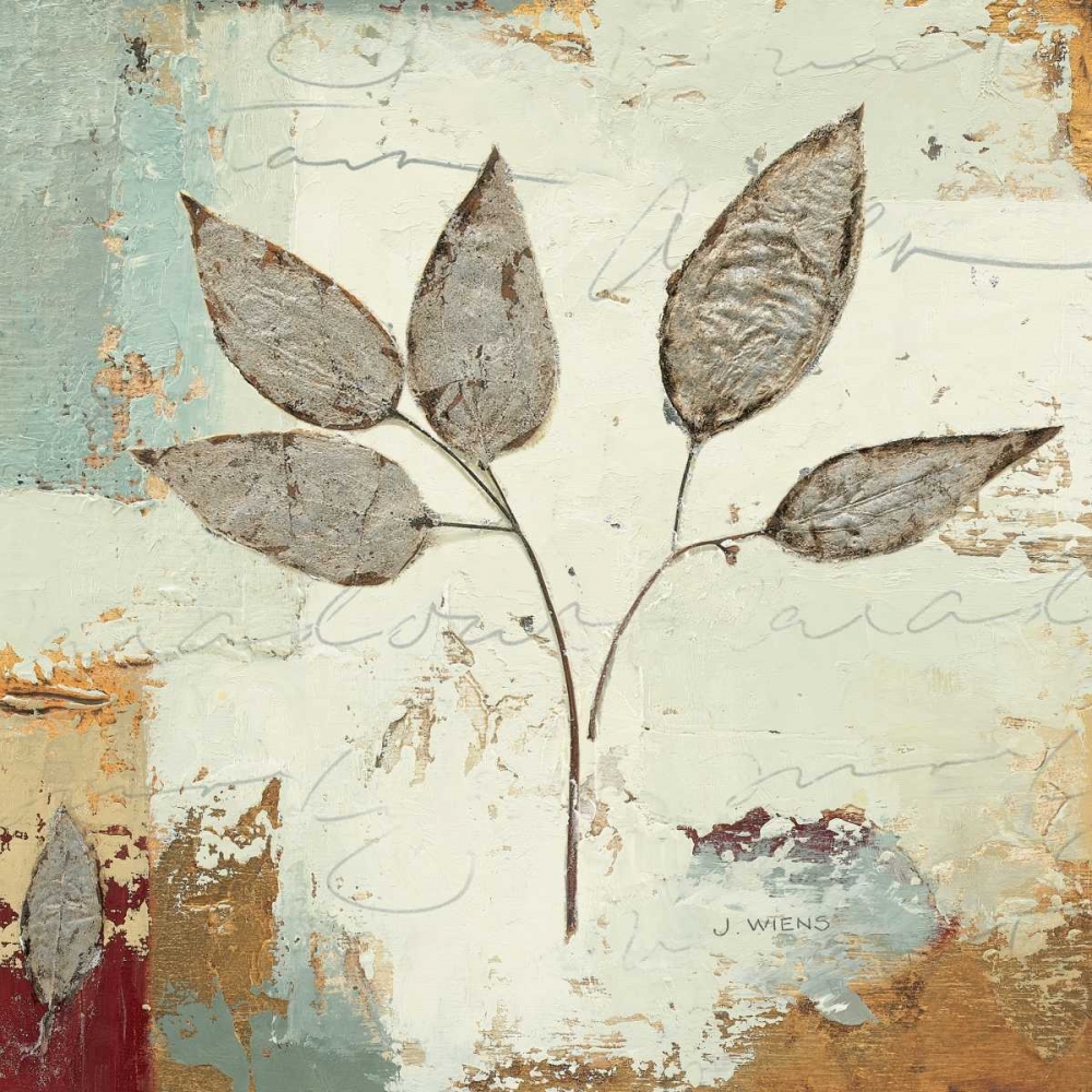 Wall Art Painting id:28132, Name: Silver Leaves III, Artist: Wiens, James